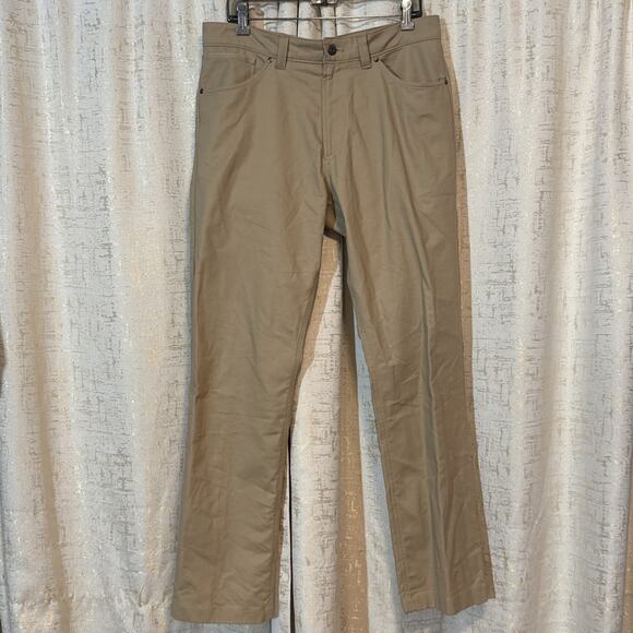 The North Face Khakis Tan Pants Straight Leg Casual Business 98% Cotton Men's 34 - Picture 1 of 5